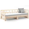 vidaXL Day Bed Natural Wood Solid Pine Wood 2x
