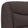 vidaXL Headboard Cushion Dark brown Fabric (100% polyester), PP fiber