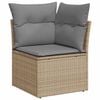 vidaXL Outdoor Sofa Set Beige and Light Grey