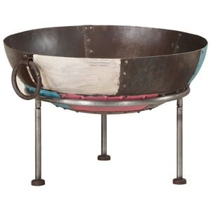 vidaXL Fire Pit 21.7"x21.7"x15" Iron