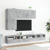 vidaXL TV Cabinet Concrete Grey Engineered Wood