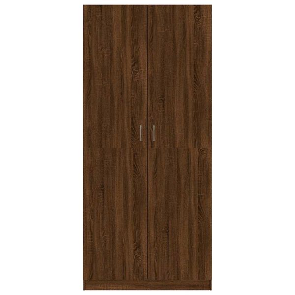 vidaXL Wardrobe Brown Oak Engineered Wood 35.4x19.7x78.7in Wardrobe