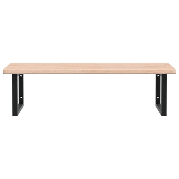 vidaXL Basin Shelf Wall Mounted Steel and Solid Wood Oak