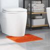 vidaXL Anti-slip Bath Mat with Toilet Cut Orange 19.7" x 19.7" PP
