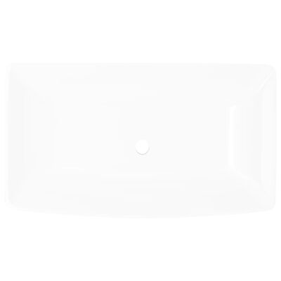 Luxury Ceramic Basin Rectangular Sink White 28"x15.4"