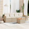 vidaXL Garden Sofa Set Beige