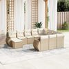 vidaXL Garden Sofa Set Beige