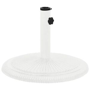 vidaXL Umbrella Base White Cast iron Standard size for medium umbrellas