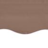 vidaXL Replacement Awning Fabric Brown 100% Polyester with PU coating