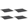 vidaXL Chair Cushion Set of 4 Anthracite Oxford fabric (100% polyester)