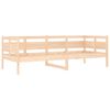 vidaXL Day Bed Natural Wood Solid Pine Wood, Plywood Twin