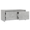 vidaXL Coffee Table Concrete grey Engineered wood 35.4 x 19.7 x 16.3 in