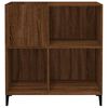 vidaXL Record Cabinet Brown Oak Engineered Wood Medium Record Cabinet