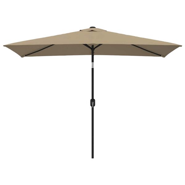 vidaXL Garden Parasol Taupe Polyester fabric Large Tiltable
