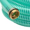 vidaXL Suction Hose Green Plastic, Brass 49.2 feet Durable