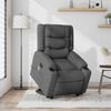 vidaXL Electric Stand Up Massage Recliner Chair Dark Gray