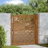 vidaXL Garden Gate 39.4x39.4" Weathering Steel Cross Design