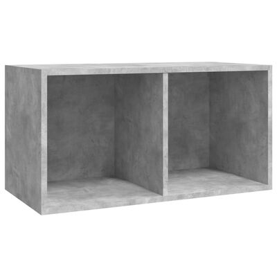 vidaXL Vinyl Storage Box Concrete Gray 28"x13.4"x14.2" Engineered Wood