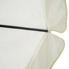 vidaXL Garden Parasol White Aluminum 196.9"