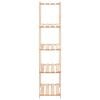 vidaXL 5-Tier Storage Racks 2 pcs 31.5"x15"x66.9" Solid Pinewood 551.2 lb