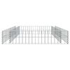 vidaXL Gabion Raised Bed Silver Galvanized steel Large Heavy Duty