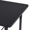 vidaXL Bar Set Black MDF, Powder-Coated Steel, Plastic Standard