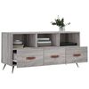 vidaXL TV Cabinet Grey Sonoma Engineered wood, Iron Medium TV Cabinet