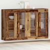 vidaXL Wall Cabinets 2 pcs Old Wood 27.36 x 13.39 x 35.43 in