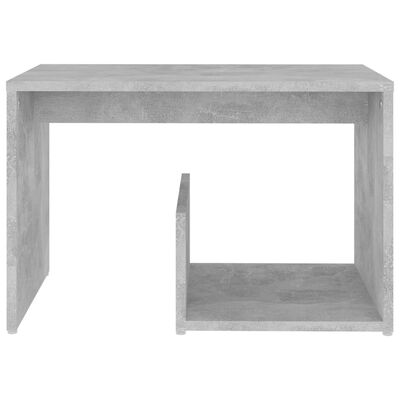 vidaXL Side Table Concrete Gray 23.2"x14.2"x15" Engineered Wood