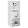 vidaXL Wall Cabinet High Gloss White Engineered Wood Medium Wall Cabinet