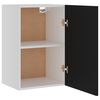 vidaXL Hanging Cabinet Black Engineered wood Medium Hanging Cabinet
