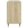 vidaXL Bathroom Cabinet Sonoma oak Engineered wood, iron Medium