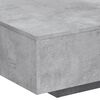 vidaXL Coffee Table Concrete Grey Engineered Wood 33.5 x 21.7 x 12.2 in