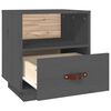 vidaXL Bedside Cabinet Grey