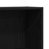 vidaXL Book Cabinet Black Oak 23.62 x 9.45 x 29.92 in Engineered Wood