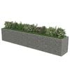 vidaXL Gabion Raised Bed Silver Galvanized steel 21.3x35.4x39.4 in