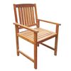 vidaXL Outdoor Table And Chair Brown Solid Acacia Wood 5-piece Durable