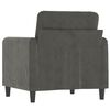 vidaXL Sofa Chair Dark grey Velvet (100% polyester), metal, plywood