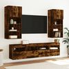 vidaXL TV Wall Cabinet Set of 2 Smoked oak Engineered wood Medium
