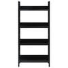 vidaXL Shelf Cabinet Black Engineered Wood, Steel Medium Shelf Cabinet