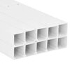 vidaXL Cable Trunking 1.3"x1.3" 32.8' PVC