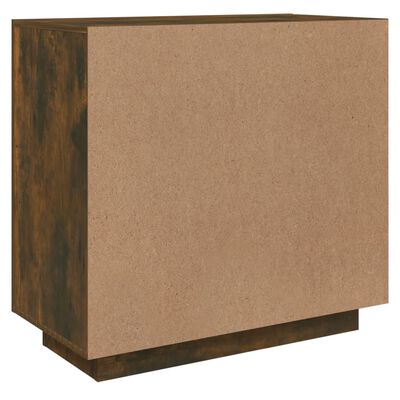 vidaXL Sideboard Smoked Oak 31.5"x15.7"x29.5" Engineered Wood