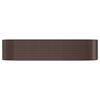 vidaXL Garden Raised Bed Brown Powder-coated steel 126.8 x 39.4 x 26.8 in