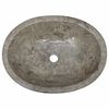 vidaXL Sink Gray 20.9"x15.7"x5.9" Marble