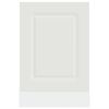 vidaXL Dishwasher Panel White Engineered wood 17.7 in × 0.6 in × 26.4 in