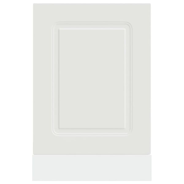 vidaXL Dishwasher Panel White Engineered wood 17.7 in × 0.6 in × 26.4 in