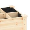 vidaXL Garden Planter Beige 80.12 x 20.87 x 30.12 in Solid Fir Wood