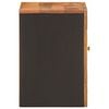 vidaXL Bathroom Wall Cabinet Brown and Black Solid mango wood and MDF