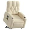 vidaXL Stand Up Massage Recliner Chair Cream