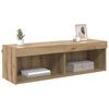 vidaXL TV Wall Cabinet Panama Artisan Oak 39.37 x 11.81 x 11.81 in